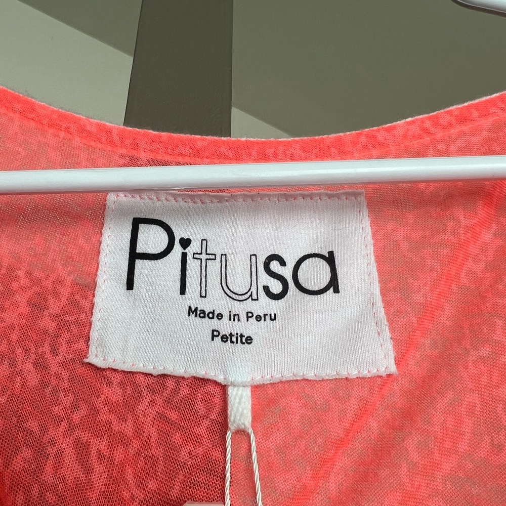 Long neon coral/orange cover up